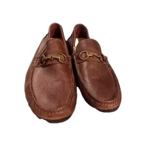 Giorgio Brutini Brown Genuine Leather Mens Le Glove Driving Loafers Size 11 M